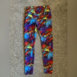 Athleta Leggings Rainbow Color Size Small Colorful Athletic Athleisure